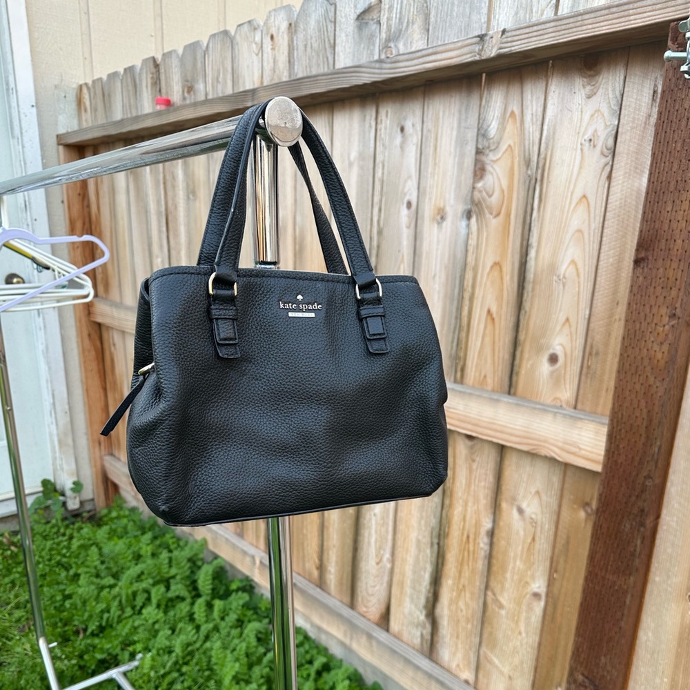 Kate Spade Black Textured Tote